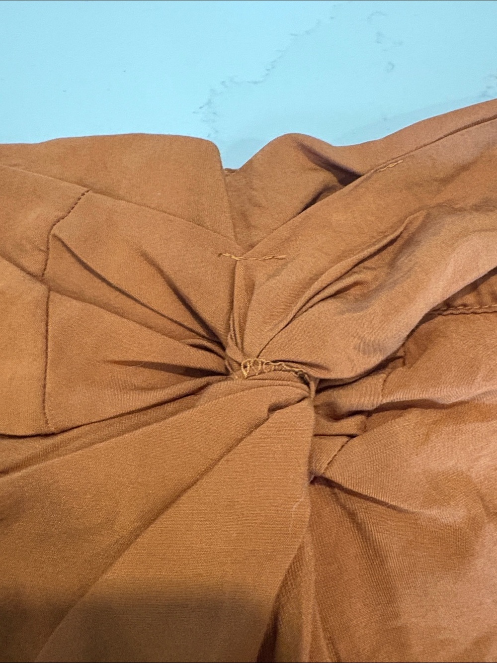 Mexx Brown Unlined Twist-Front Midi Skirt Size Medium - Picture 5 of 8
